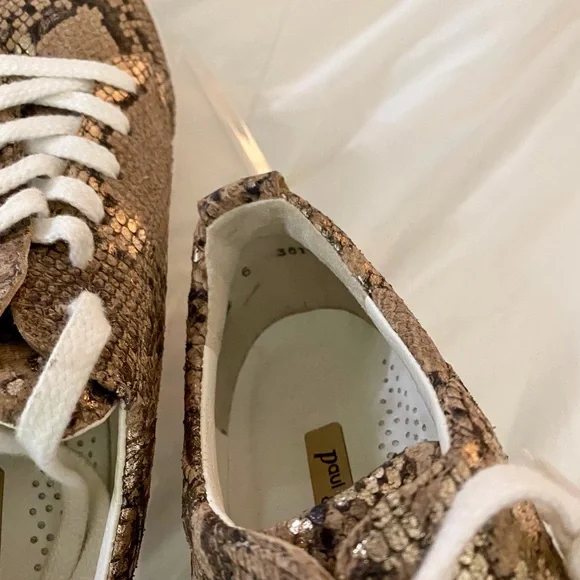 Paul Green Ally Snake Embossed Platform Sneakers 9 - Picture 13 of 15